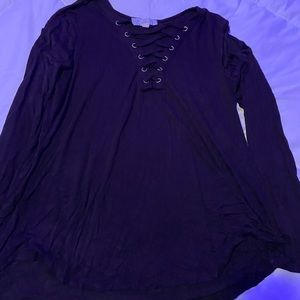 Black long sleeve pink republic brand. Size XL